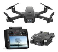 Drone K600GPS avec caméra EIS 1080P, écran HD de 4,5 pouces, retour automatique à la maison, suivi, moteur sans balais, quadrirotor télécommandé pliable pour adultes, enfants et débutants, contrôle