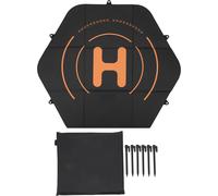 Drone Landing Pad 80 cm en cuir de silicone double face étanche hexagone rapide de protection de pliage pour Mavic 3 Pro noir