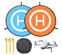 Drone Landing Pad, Plaque d'atterrissage Pliable pour Drone, 55CM/22'' Tapis D'atterrissage pour Drone Double Face étanche, pour DJI Mavic 2 Pro Zoom/Mavic Air 2/ Spark/Mavic Pro Platinum.ect