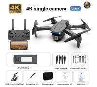 Drone Laser E99 Avec Moteur Sans Balais Pour Touristes,Évitement D'obstacles,Caméra Hd 4k,Retour Gps,Tablier De Stationnement,Jouets Rc Quadricoptère,2024 °,360 - Type One Lens Black-Generique Noir