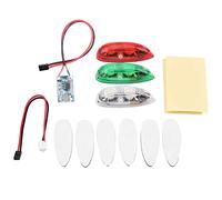 Drone LED Flash Light Wireless Water Droplet Shape Super Streamline Design Bright Visible 500 Meters Range for RC Fix Wing Aircraft Airplane Helicopter Red White Green 3pcs Set