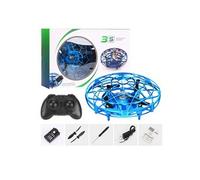Drone Mini UFO Enfant Bleu 2,4GHz Lumineux Induction Infrarouge
