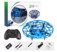 Drone Mini UFO Enfant Bleu 2,4GHz Lumineux Induction Infrarouge