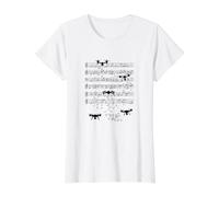 Drone Note Clef Musicien T-Shirt Graphique avec Valeur, Femme, Blanc, XS