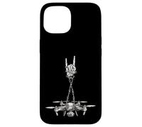 Drone Operator Pilot Cool Retro Vintage Goth Alt Metal Emo Coque pour iPhone 15