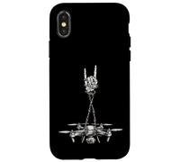 Drone Operator Pilot Cool Retro Vintage Goth Alt Metal Emo Coque pour iPhone X/XS