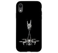 Drone Operator Pilot Cool Retro Vintage Goth Alt Metal Emo Coque pour iPhone XR
