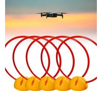 Drone Parcours d'obstacles Lot de 10 Cerceaux D'entraînement pour Drones, Kit de Portes de Parcours d'obstacles pour Drones, Combinaison de Pistes D'entraînement pour Avions RC(5pcs,70cm(27 1/2"))