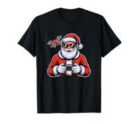 Drone Père Noël Pilote quadrirotor drôle de Noël FPV T-Shirt