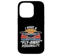 Drone Pilote Drone Rétro Coucher de Soleil Personnalité Design Coque pour iPhone 14 Pro