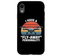 Drone Pilote Drone Rétro Coucher de Soleil Personnalité Design Coque pour iPhone XR
