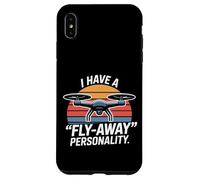 Drone Pilote Drone Rétro Coucher de Soleil Personnalité Design Coque pour iPhone XS Max