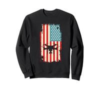 Drone Pilote quadrirotor Drapeau américain Volant USA Sweatshirt