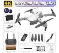 Drone Pliable Avec Caméra Hd Grand Angle Pour Touristes,Hélicoptère Rc,4k,Professionnel,Wifi,Fpv,Recommandé De Tenir Un Tablier,E88pro,1080p - Type W-Dual-4k-Bag-Box #C-Generique