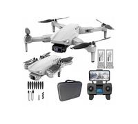 Drone Pliable L900 Pro Se 1080P HD GPS Moteur Brushless Télécommande Ecran 2 Batteries Adultes Gris