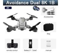Drone Professionnel Hd 5g 8k,Wifi Gps,Caméra Pour Touristes,Évitement Fpv,Doté D'un Quadrirotor,Position De Flux Optique,Batterie Rc,Distance 5000m - Type Gy Avoid Dual 8k 1b-Generique