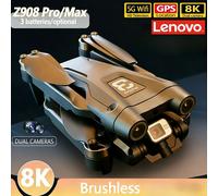Drone professionnel Lenovo Z908 Pro Max 4K HD avec double caméra, moteur brushless, WIFI 5G FPV, quadricoptère RC, hélicoptère jouet 8K-2S-battery2