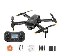 Drone Professionnel Mijia F205, Double caméra HD 8K avec écran de contrôle, évitement Intelligent des Obstacles, Moteur FPV sans balais(Black-8K-battery-3)