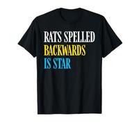 Drone Rats orthographié à l'envers est Un Jeu de Mots en Forme d'étoile T-Shirt