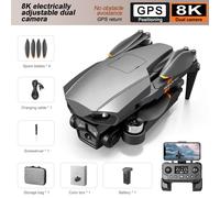 Drone Rg601 Max Gps Avec Caméra Aérienne Hd 8k,Fpv,5g,Flux Optique,Pliable,Avec Touristes,Wifi,Professionnel,Grande Taille,5km - Type Rg601-Gps-8k-Generique
