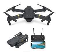 Drone TD®E58 - WIFI 2MP 1080P Caméra RC Drone FPV + 3 Batteries Jouet Cadeau Noël Drone pliable de photographie aérienne HD