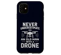Drone Vieil Homme Drôle Pilote Hobby Quadcopter UAV Flyer Coque pour iPhone 11