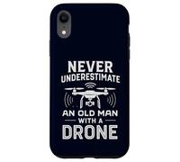 Drone Vieil Homme Drôle Pilote Hobby Quadcopter UAV Flyer Coque pour iPhone XR