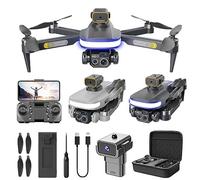 Drone WiFi FPV, Drone RC Pliable, Drone Avec Caméra HD 4K, Drone GPS avec Caméra Pour Adultes, Avec Retour Automatique à la Maison, Mode de Maintien D'Altitude, vol Circulaire Quadrirotor (noir)