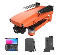 Drone with Camera for Adult 3-Axis Mechanical Cardan Night Lighting 5G Real-time Transmission Brush Moteur Auto Return Home Follow Me Gestures Selfie Wind Resistance (Orange 2 BATTERIES)