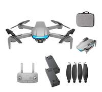 Drone with Camera for Adult GPS 4K HD Aerial Photography Professional Quadcopter Folding 20-min Flight Time Smart Return Home Follow Me Brushless Moteur Remote Helicopter (Gray 2 BATTERIES)