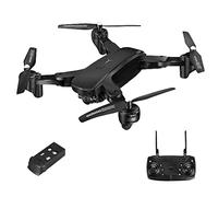 Drone with Camera for Adults 4K HD Dual Cameras GPS Smart Return RC Quadcopter Auto Return Follow Me Waypoint Fly Fixed Point Surround Carrying Case (Black 1 Battery)