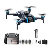 Drone XT808 avec écran d'affichage 8K HD Professionnel, Double caméra 5G, Flux Optique, GPS, Moteur sans balais, quadricoptère RC Pliable(4K-Screen-1B)