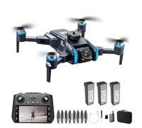 Drone XT808 avec écran d'affichage 8K HD Professionnel, Double caméra 5G, Flux Optique, GPS, Moteur sans balais, quadricoptère RC Pliable(8K-Screen-3B)