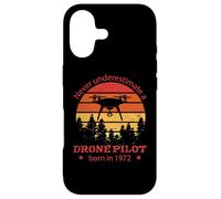 Drones-Pilote Anniversaire né en 1972 Quadrocopter Drones Coque pour iPhone 17
