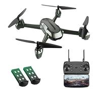Drones with Camera for Adults Optical Flow Positioning Fixed Height Quadcopter Drone 4K Aerial Photography Long Battery Life Remote Control Airplane Toy Black (4k 2 BATTERIES)