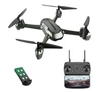 Drones with Camera for Adults Optical Flow Positioning Fixed Height Quadcopter Drone 4K Aerial Photography Long Battery Life Remote Control Airplane Toy Black (4k 1 BATTERY)