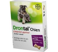 Drontal Chien Vermifuge Polyvalent Bœuf comprimé(s) 2