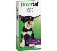 Drontal Chien Vermifuge Contre Vers Ronds/Vers Plats 6 Comprimés Sécables