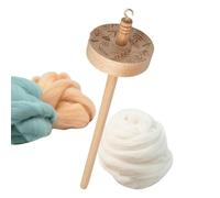 Drop Axe en bois - Broche Top Whorl de haute qualité pour filer du fil | Laine légère pour tissage, textiles et débutants - Accessoires pour tissage, artisanat, cadeau