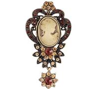 Drop D' Vintage Gothic Style Statue Statue Cameo Broche Simulée-Pearl Broche pour Femmes Broches Broches Bijoux