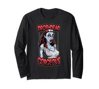Drop Dead, Une Superbe Fille Zombie d'halloween, Pop Art et drôle Manche Longue