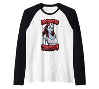 Drop Dead, Une Superbe Fille Zombie d'halloween, Pop Art et drôle Manche Raglan