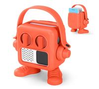 Drop for proof Coque en silicone pour Yoto pour mini joueur Orange | Boîte à cartes intégrée, garde les cartes organisées, facile d'accès, mélange de silicone et ABS, ajustement sécurisé