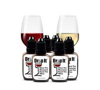 Drop It Drop The Headache Enjoy The Wine Lot de 6 réducteurs de sulfite et de tanin - Élimine naturellement les sensibilités, les allergies, les histamines - Alternative portable - Traitez jusqu'à 55