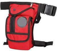 Drop Leg Bag Hiking Waist Pack, Sac Banane en Toile/Nylon for Homme, Sacoche Banane for Cuisse, Hanche, Moto, Sacoche à bandoulière(Rosso)