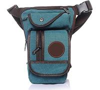 Drop Leg Bag Hiking Waist Pack, Sac Banane en Toile/Nylon for Homme, Sacoche Banane for Cuisse, Hanche, Moto, Sacoche à bandoulière(Light Green)