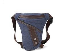 Drop Leg Bag Hiking Waist Pack, Sac Banane for Homme, Sac de Transport for Moto, Pochette multifonctionnelle, bandoulière, en Nylon, Ceinture de Hanche, Sac Banane for Jambe(Blu)