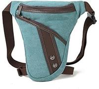 Drop Leg Bag Hiking Waist Pack, Sac Banane for Homme, Sac de Transport for Moto, Pochette multifonctionnelle, bandoulière, en Nylon, Ceinture de Hanche, Sac Banane for Jambe(Light Blue)
