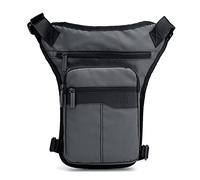 Drop Leg Bag Hiking Waist Pack, Sac Banane for Moto, Ceinture de Hanche, Sac Banane for Voyage, bandoulière, Sac en Nylon for Homme, Sac de Jambe tombante(Grijs)