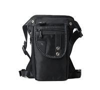 Drop Leg Bag Hiking Waist Pack, Sac Banane Vintage en Nylon for Homme, Sac Banane décontracté for équipement, Sac de Cuisse, Sac de Hanche ou de Ceinture(Nylon Black)